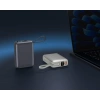 Realpower 20000mAh 22.5W Hızlı Şarj Powerbank Silver Dahili Kablolu Taşınabilir Şarj Cihazı LED Göstergeli PB20KSL