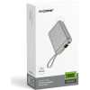 Realpower 20000mAh 22.5W Hızlı Şarj Powerbank Silver Dahili Kablolu Taşınabilir Şarj Cihazı LED Göstergeli PB20KSL