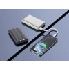 Realpower 10000mAh 22.5W Hızlı Şarj Powerbank Gri Dahili Kablolu Taşınabilir Şarj Cihazı LED Göstergeli PB10KGR2