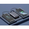 Realpower 10000mAh 22.5W Hızlı Şarj Powerbank Gri Dahili Kablolu Taşınabilir Şarj Cihazı LED Göstergeli PB10KGR2
