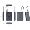 Realpower 10000mAh 22.5W Hızlı Şarj Manyetik MagSafe Powerbank Gri Dahili Kablolu Taşınabilir Şarj Cihazı LED Göstergeli PB10KGR3