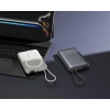 Realpower 10000mAh 22.5W Hızlı Şarj Manyetik MagSafe Powerbank Silver Dahili Kablolu Taşınabilir Şarj Cihazı LED Göstergeli PB10KSL3