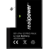 RealPower Apple Uyumlu iPhone 12 Pro Max Batarya 4500mAh Yüksek Kapasiteli Güçlendirilmiş Pil
