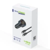 Realpower 48W USB-C ve USB-A Çift Çıkışlı PD Hızlı Araç Şarj Adaptörü ve USB-C to USB-C Kablo Seti RP-CC48W