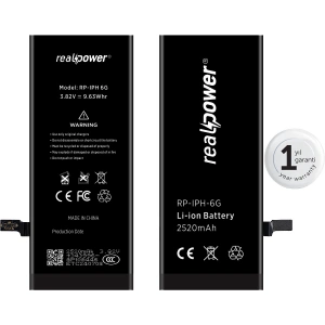 RealPower Apple Uyumlu iPhone 6 Yüksek Kapasiteli Batarya 2520mah