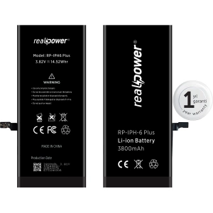 RealPower Apple Uyumlu iPhone 6 Plus Yüksek Kapasiteli Batarya 3800mah