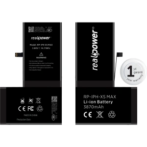 RealPower Apple Uyumlu iPhone Xs Max Yüksek Kapasiteli Batarya 3870mah