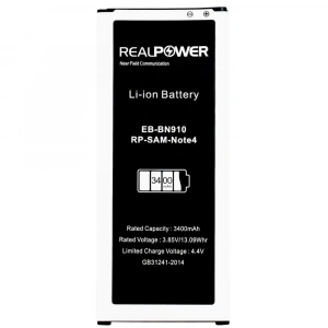 RealPower Samsung Uyumlu Galaxy Note 4 N910 Nfc Batarya 3400mah