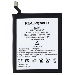 RealPower Xiaomi Uyumlu Mi 5s Batarya 3400mah