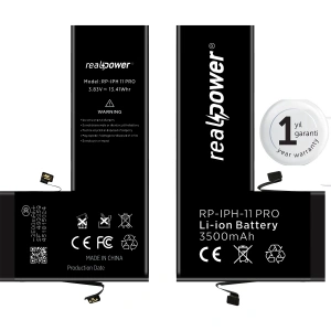 RealPower Apple Uyumlu iPhone 11 Pro Yüksek Kapasiteli Batarya 3500mah