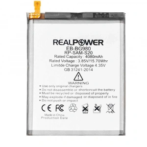 RealPower Samsung Uyumlu Galaxy S20 G980 Batarya 4080mah