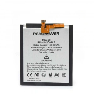 RealPower Nokia Uyumlu 8 Batarya 3030mah