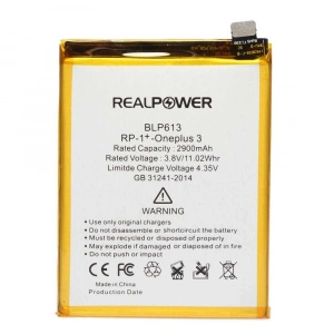 RealPower OnePlus Uyumlu 3 Batarya 2900mAh