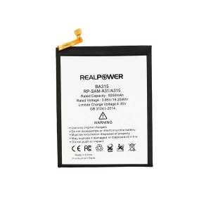 RealPower Samsung Uyumlu Galaxy A31 A315 Batarya 5000mah