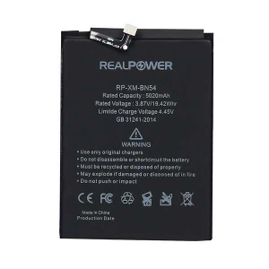 RealPower Xiaomi Uyumlu Redmi Note 9 Pro Batarya 5020mah