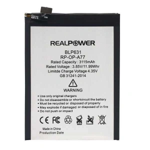 RealPower Oppo Uyumlu A77 Batarya 3115mAh