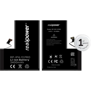 RealPower Apple Uyumlu iPhone 13 Pro Yüksek Kapasiteli Batarya 3400mah