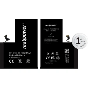 RealPower Apple Uyumlu iPhone 13 Pro Max Yüksek Kapasiteli Batarya 4850mah