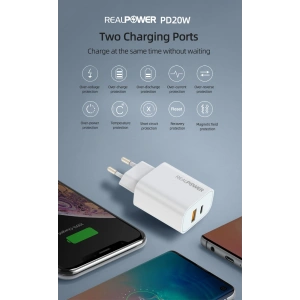 Realpower 20W Seyahat Şarj Aleti RP-CG20AT