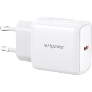 Realpower 25W PPS PD USB-C Hızlı Şarj Adaptörü Şarj Aleti Beyaz TC25WWH
