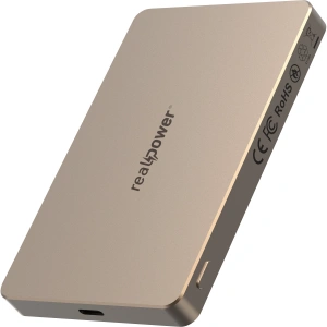 Realpower 5000mAh R Mag Air MagSafe 20W Hızlı Manyetik Kablosuz Powerbank Çöl Titanyum MP-5KDT