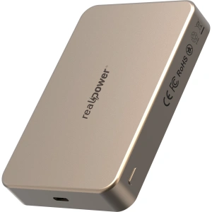 Realpower 10000mAh R Mag Air Pro MagSafe 20W Hızlı Manyetik Kablosuz Powerbank Çöl Titanyum MP-10KDT