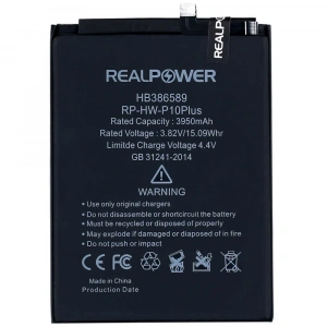 RealPower Huawei Uyumlu P10 Plus Batarya 3950mAh Li-Polymer Uzun Ömürlü Pil