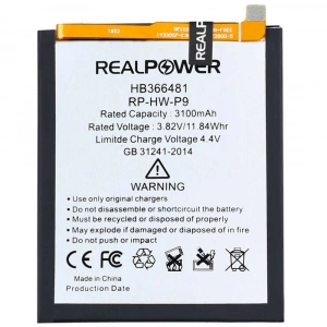 RealPower Huawei Uyumlu Honor 8 Batarya 3100mAh Li-Polymer Uzun Ömürlü Pil