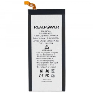 RealPower Samsung Uyumlu Galaxy A5 A500 Batarya 2500mAh Li-Polymer Uzun Ömürlü Pil
