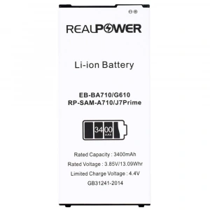 RealPower Samsung Uyumlu Galaxy J7 Prime G610 Batarya 3500mAh Li-Polymer Uzun Ömürlü Pil