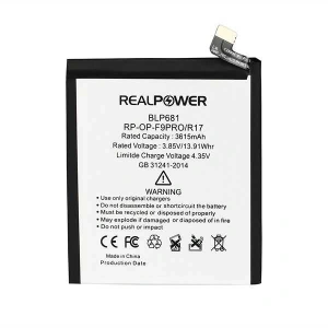 RealPower Oppo Uyumlu R17 Batarya 3615mAh Li-Polymer Uzun Ömürlü Pil