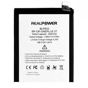 RealPower OnePlus Uyumlu 3T Batarya 3500mAh Li-Polymer Uzun Ömürlü Pil