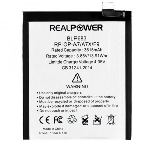 RealPower Oppo Uyumlu F9 Batarya 3615mAh Li-Polymer Uzun Ömürlü Pil