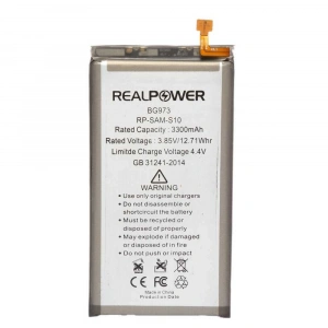RealPower Samsung Uyumlu Galaxy S10 G973 Batarya 3300mAh Li-Polymer Uzun Ömürlü Pil