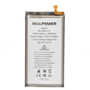 RealPower Samsung Uyumlu Galaxy S10 Plus G975 Batarya 4000mAh Li-Polymer Uzun Ömürlü Pil