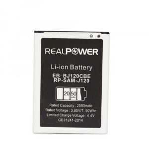 RealPower Samsung Uyumlu Galaxy J1 2016 J120 Batarya 2050mAh Li-Polymer Uzun Ömürlü Pil