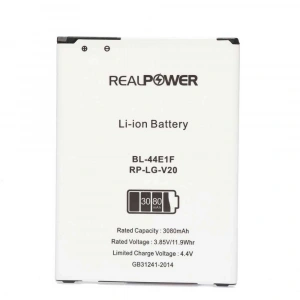 RealPower Lg Uyumlu V20 H990 Batarya 3080mAh Li-Polymer Uzun Ömürlü Pil