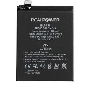RealPower Oppo Uyumlu Reno 3 Pro Batarya 4135mAh Li-Polymer Uzun Ömürlü Pil