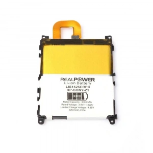 RealPower Sony Uyumlu Xperia Z1 Batarya 3000mAh Li-Polymer Uzun Ömürlü Pil