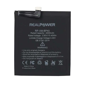 RealPower Xiaomi Uyumlu Mi 9t Pro Batarya 4000mAh Li-Polymer Uzun Ömürlü Pil