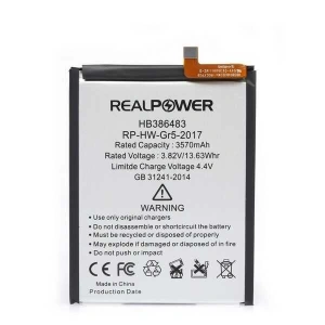 RealPower Huawei Uyumlu Mate 9 Lite Batarya 3570mAh Li-Polymer Uzun Ömürlü Pil