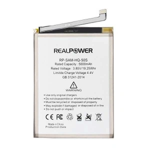 RealPower Samsung Uyumlu Galaxy A03s A037 Batarya 5000mAh Li-Polymer Uzun Ömürlü Pil