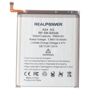 RealPower Samsung Uyumlu Galaxy A54 Batarya Li-Polymer Uzun Ömürlü Pil