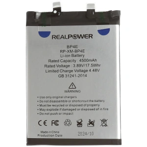 RealPower Xiaomi Uyumlu Mi 13 Lite Batarya Li-Polymer Uzun Ömürlü Pil