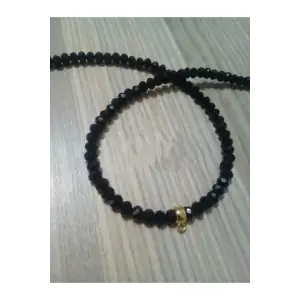 Çeyrek Altın Takılan Kristal Kolye