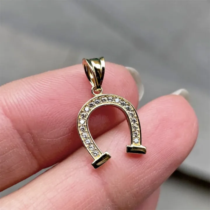 14 Ayar Altın At Nalı Kolye Ucu