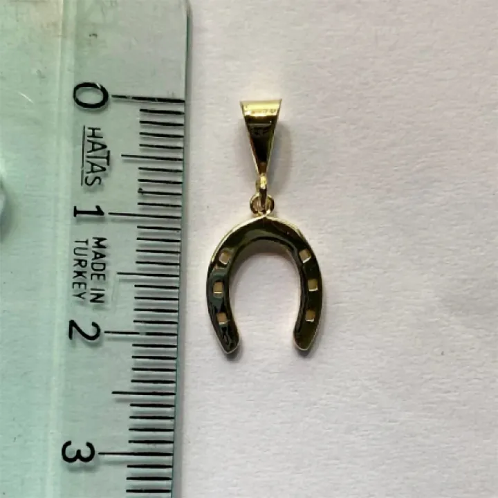 14 Ayar Altın At Nalı Kolye Ucu