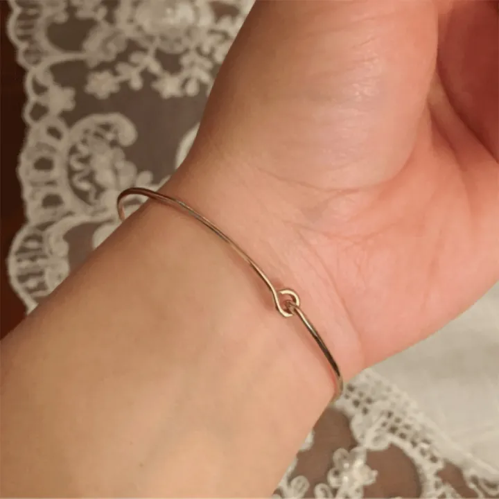 14 Ayar Altın Sonsuz Harf Bileklik - 2 Harf