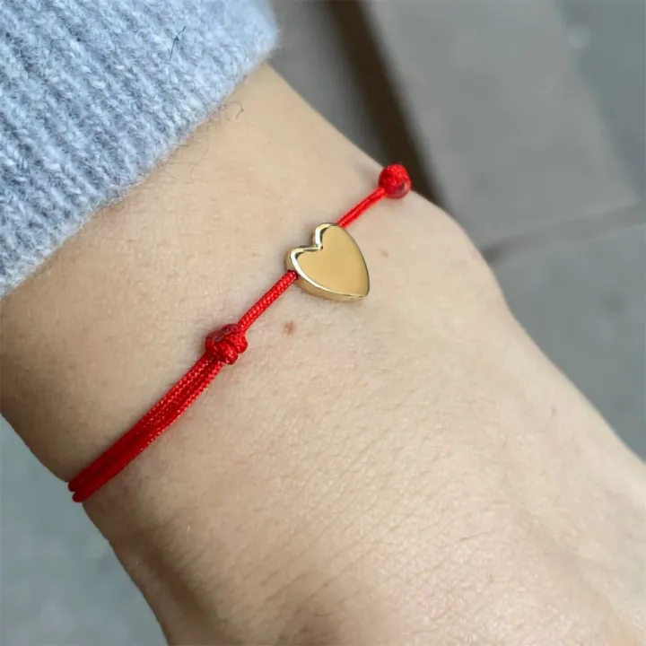 14 Ayar Altın Kalp Bileklik