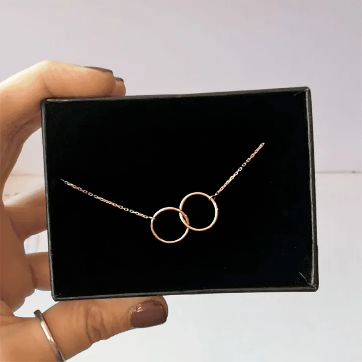 14 Ayar Altın Çift Çember Bileklik